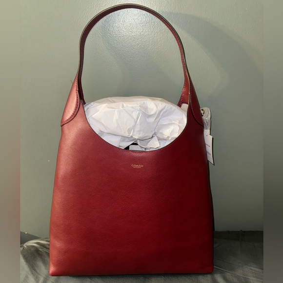 Coach Brooklyn 39 in Ruby New with Dust bag - Picture 7 of 10